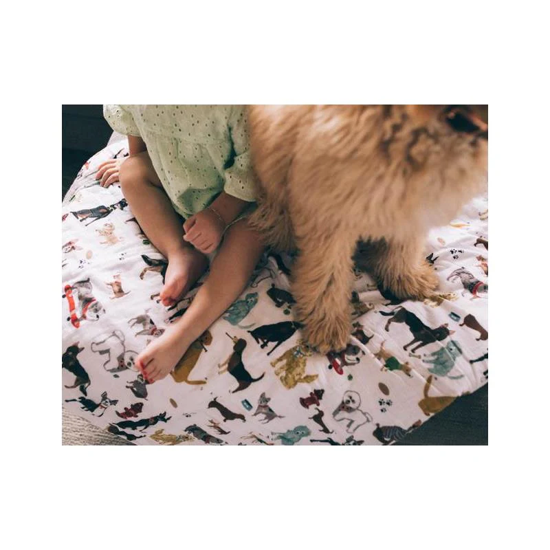 Little Unicorn Cotton Muslin Crib Sheet Woof - Image 5