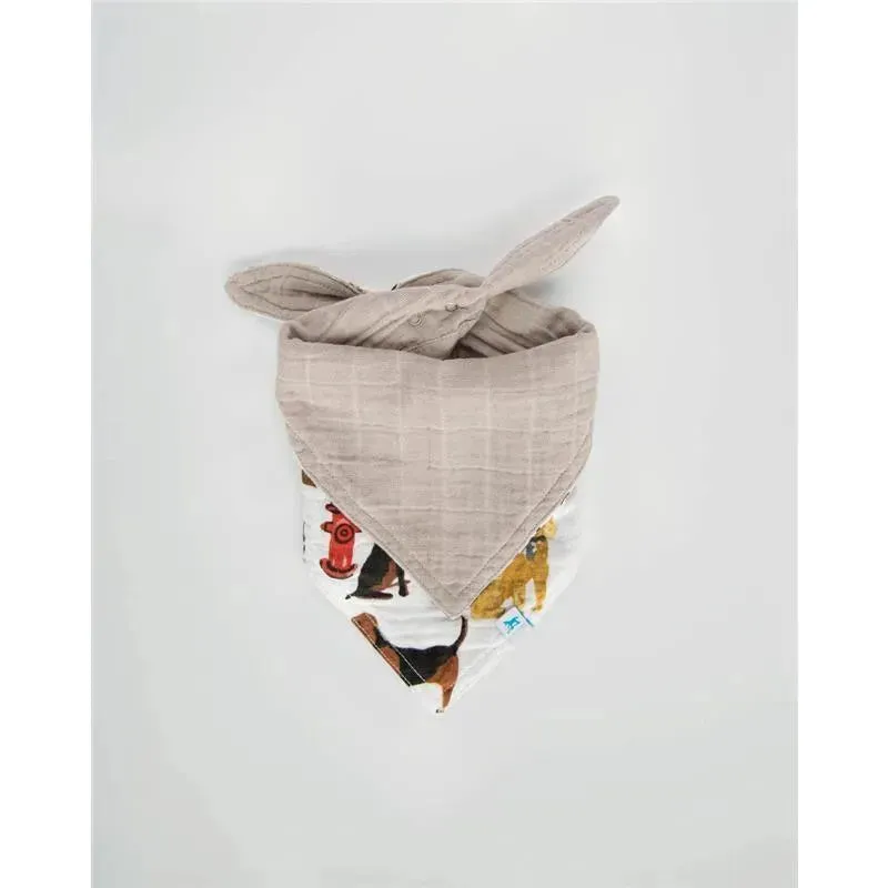 Little Unicorn Cotton Muslin Reversible Bandana Bib Woof - Image 2
