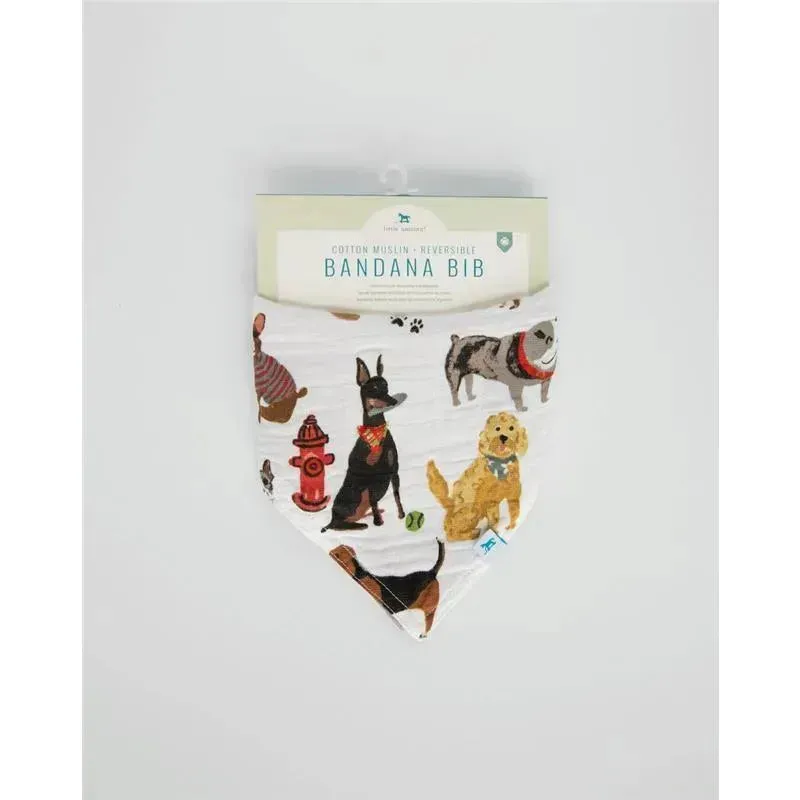Little Unicorn Cotton Muslin Reversible Bandana Bib Woof - Image 4