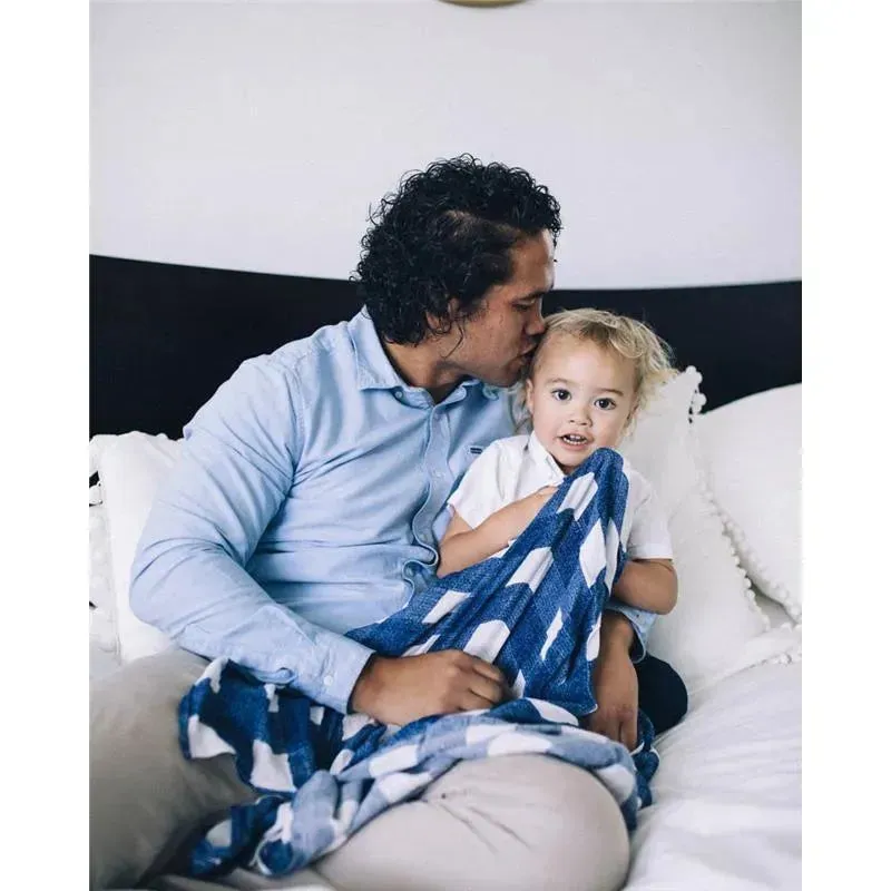 Little Unicorn Cotton Muslin Swaddle Blanket Single - Jack Plaid - Image 6