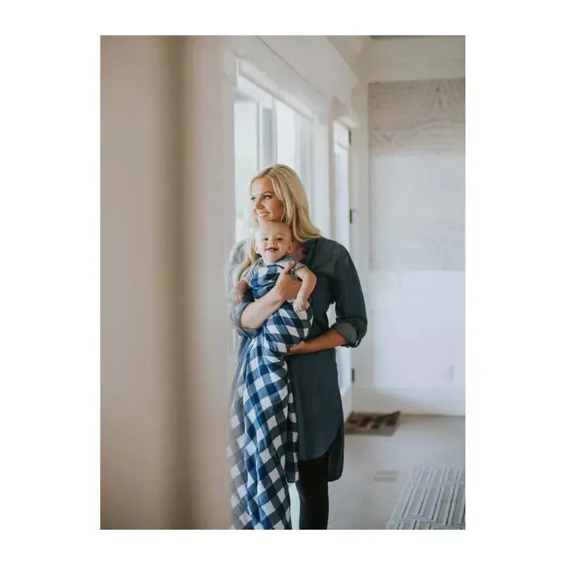 Little Unicorn Cotton Muslin Swaddle Blanket Single - Jack Plaid - Image 7