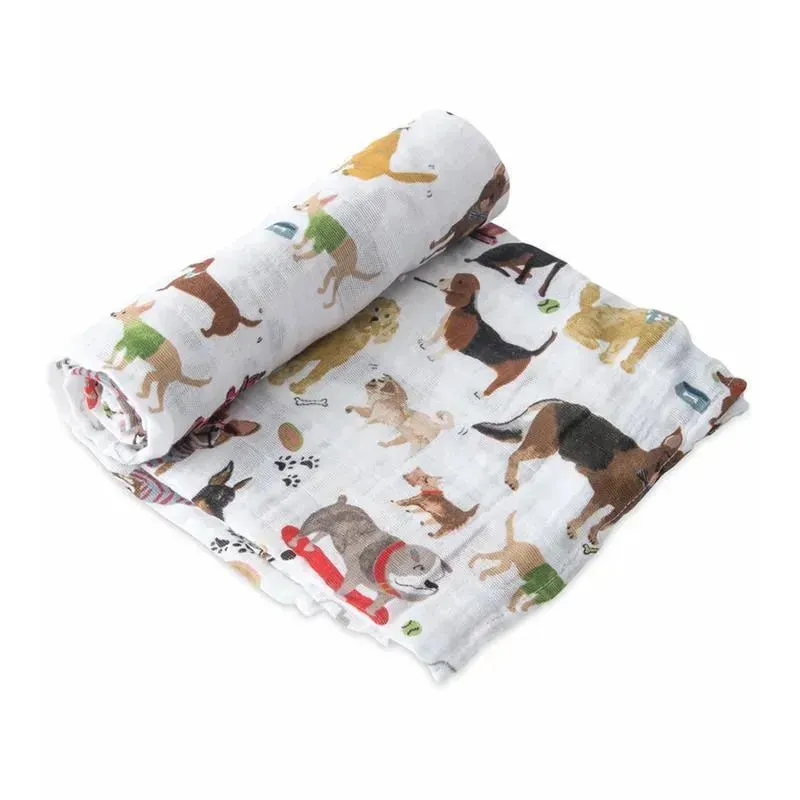 Little Unicorn Cotton Muslin Swaddle Single - Woof - Image 2