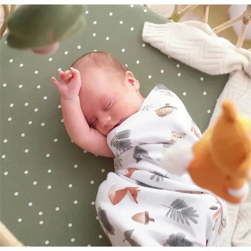 Living Textiles - 2Pk Forest Retreat Jersey Swaddle - Image 3