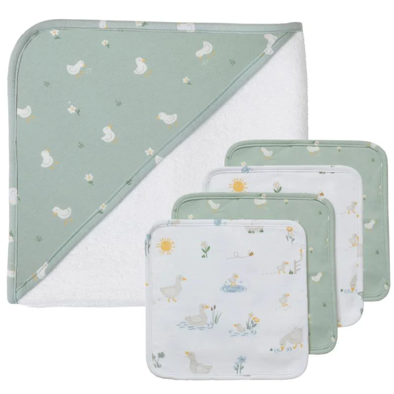 Living Textiles - 5Pk Goosey Goosey Bath Gift Set