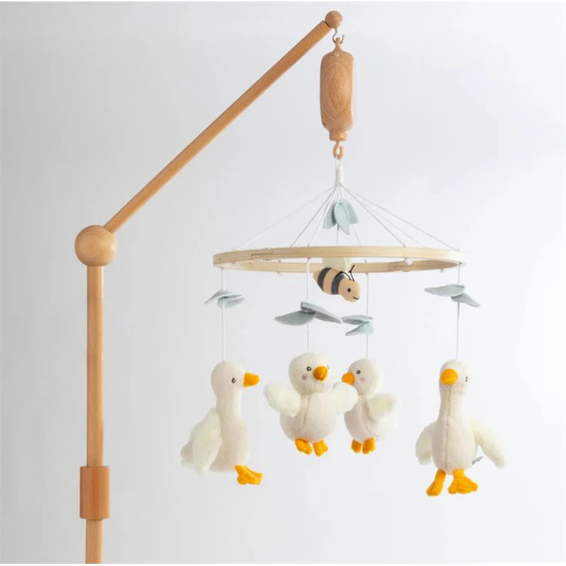 Living Textiles - Musical Mobile Wooden Goosey Goosey