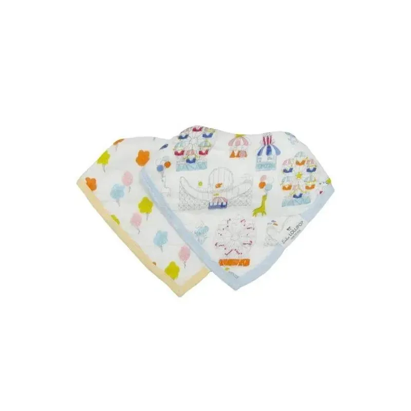 Loulou Lollipop - Bib Set Muslin, Carnival Fun