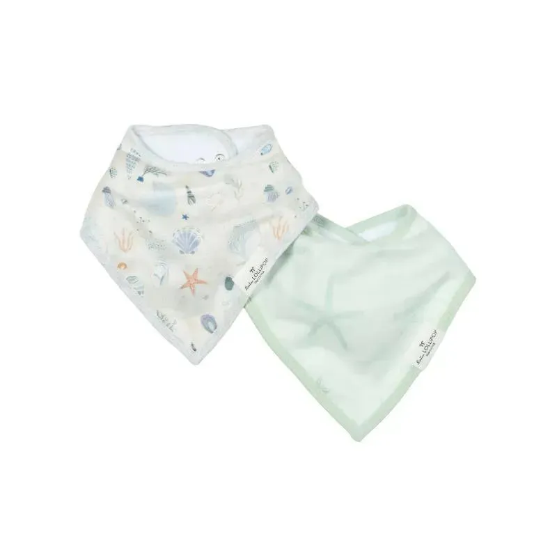 Loulou Lollipop - Bib Set (Muslin), Seashells - Image 2