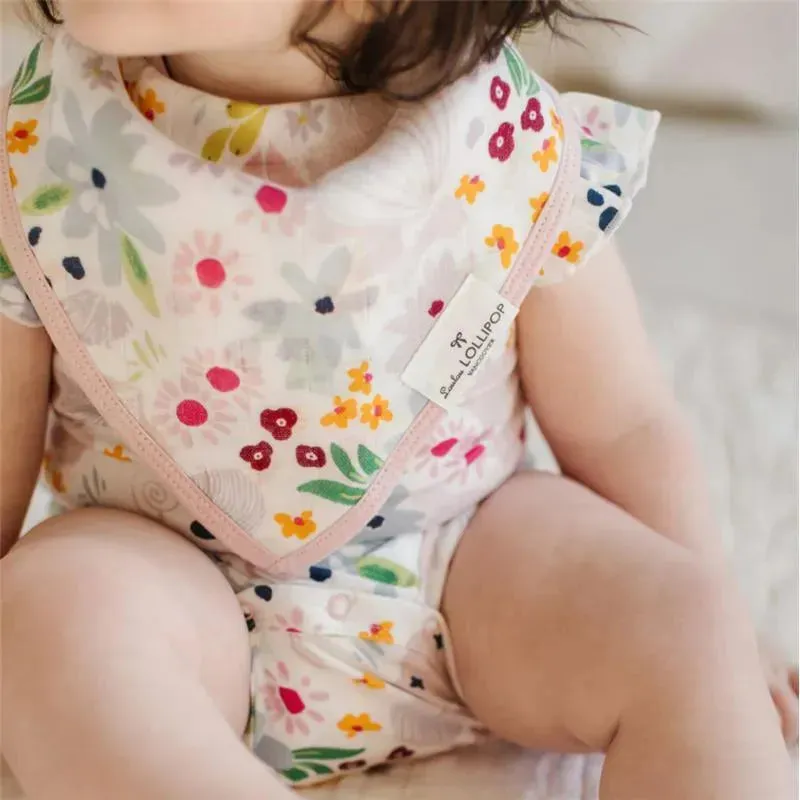 Loulou Lollipop - Bib Set (Muslin), Shell Floral - Image 2