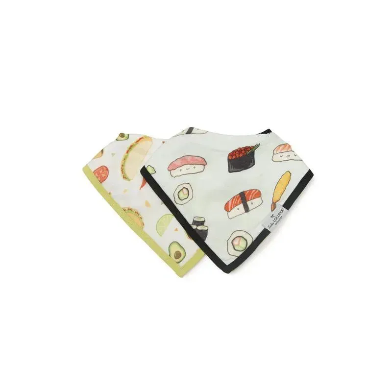Loulou Lollipop - Bib Set Muslin, Sushi/Taco
