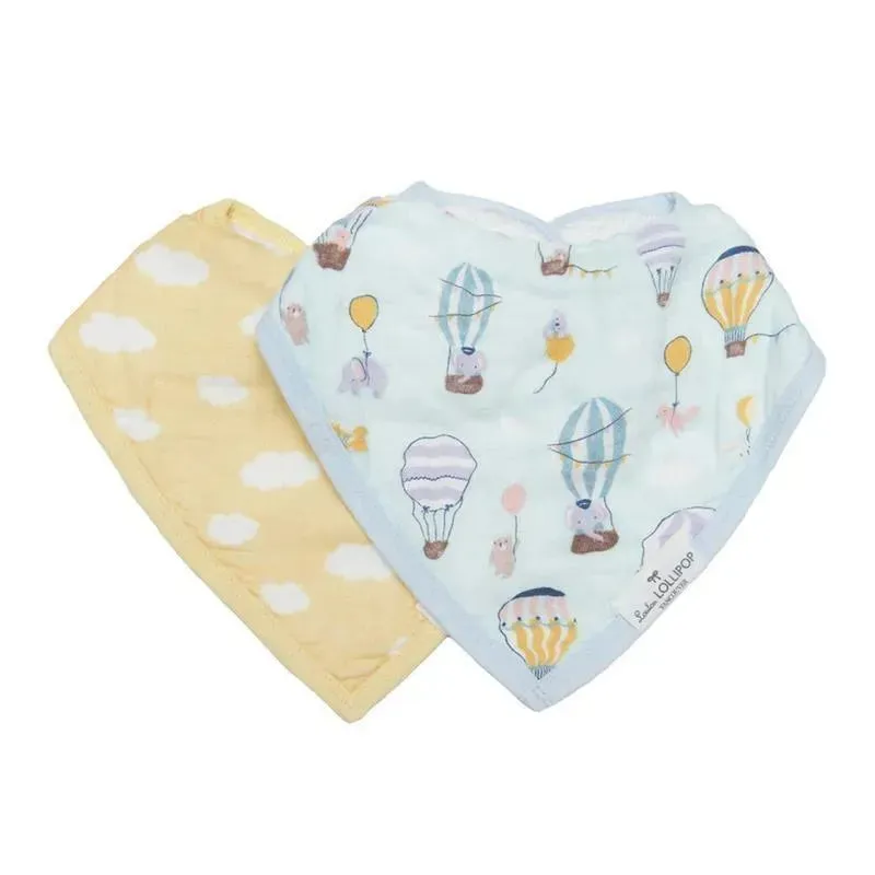 Loulou Lollipop - Bib Set Muslin, Up Up Away