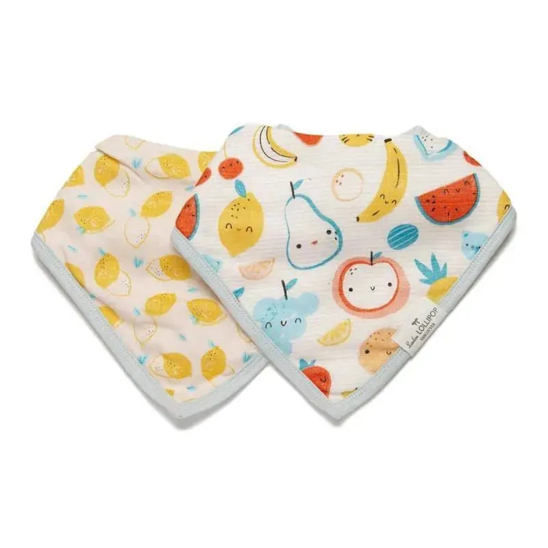 Loulou Lollipop Cutie Fruits Bib Set
