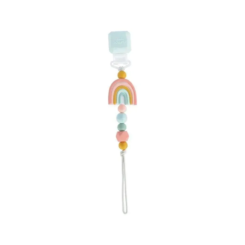 Loulou Lollipop - Darling Pacifier Clip, Rainbow