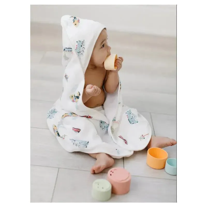 Loulou Lollipop - Hooded Towel Set, Floral Bouquet - Image 2