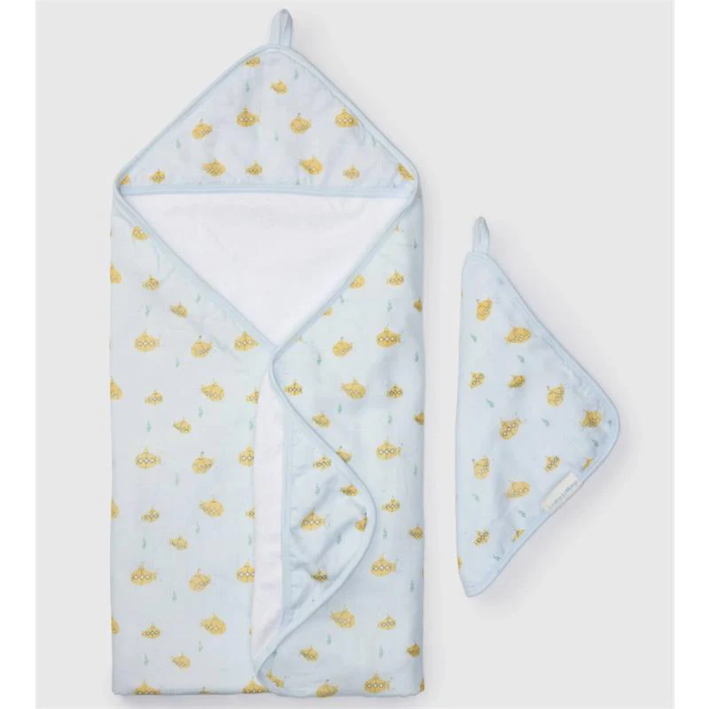 Loulou Lollipop Hooded Towel Set Ocean Explorer