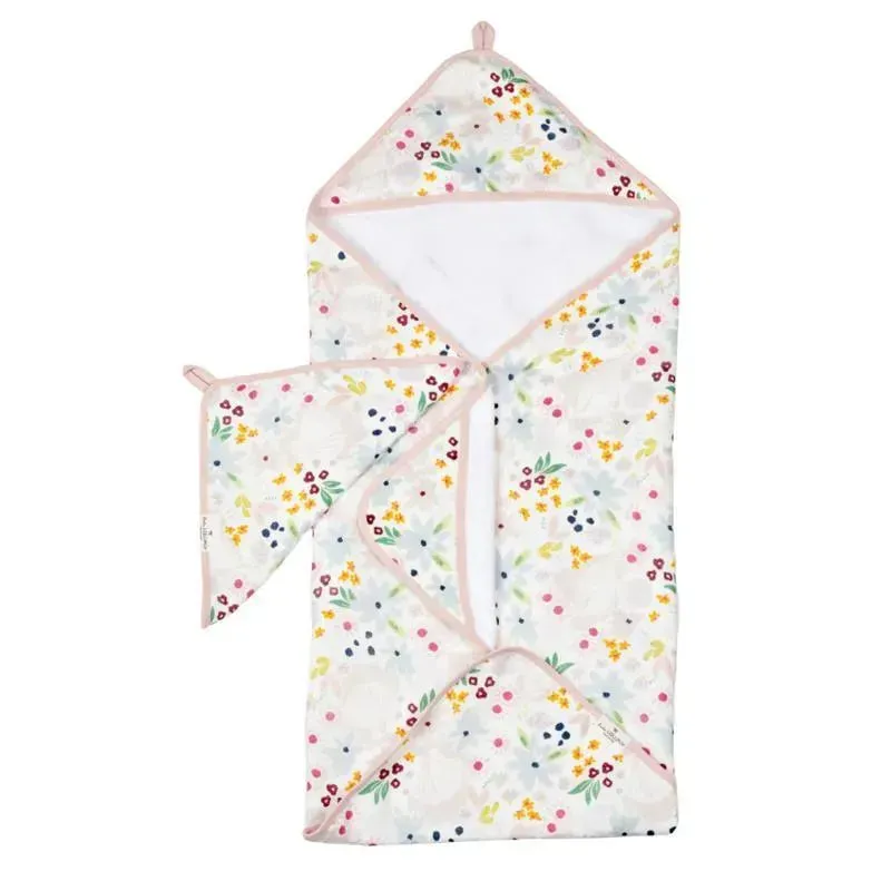 Loulou Lollipop - Hooded Towel Set, Shell Floral