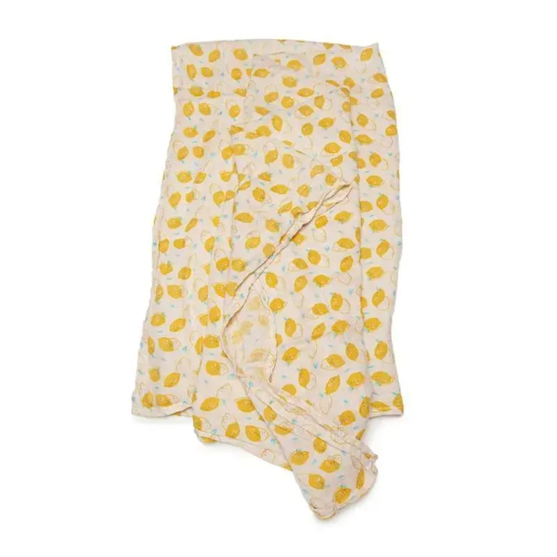 Loulou Lollipop Muslin Baby Swaddle - Cutie Lemon - Image 3