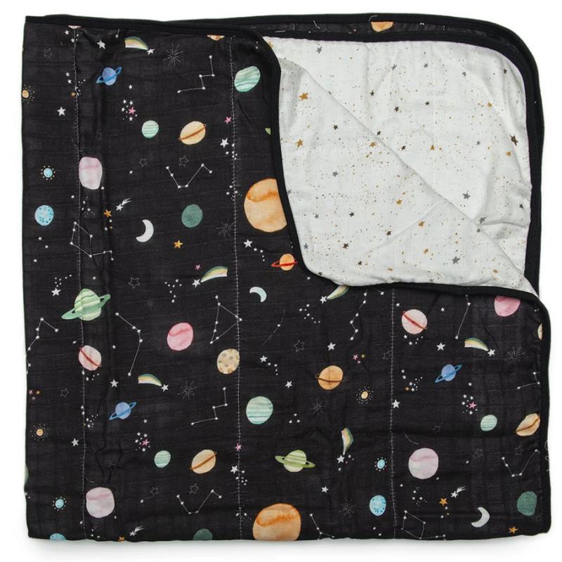 Loulou Lollipop Muslin Quilt, Planets
