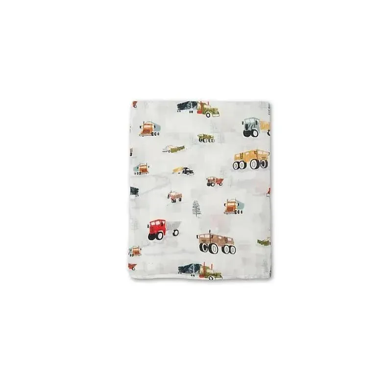 Loulou Lollipop - Muslin Swaddle, Happy Trucks