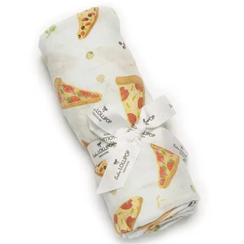Loulou Lollipop - Pizza Swaddle Blanket 1Pk