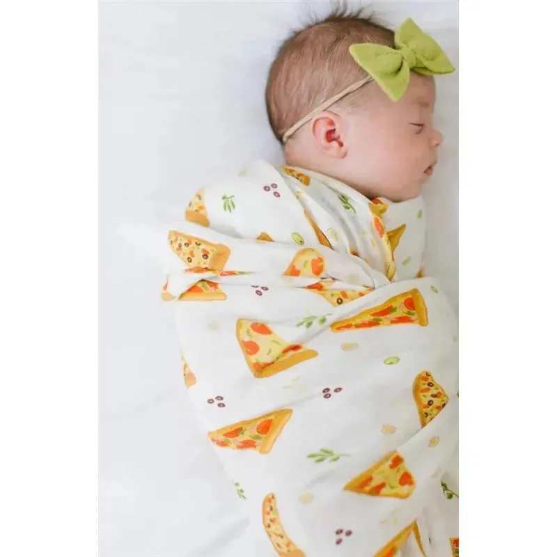 Loulou Lollipop - Pizza Swaddle Blanket 1Pk - Image 2