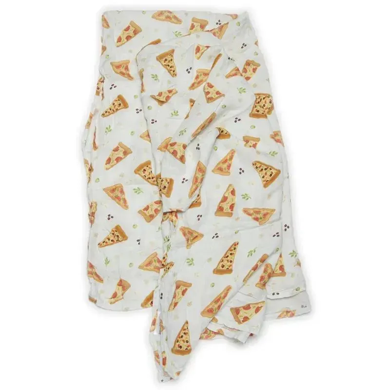 Loulou Lollipop - Pizza Swaddle Blanket 1Pk - Image 5