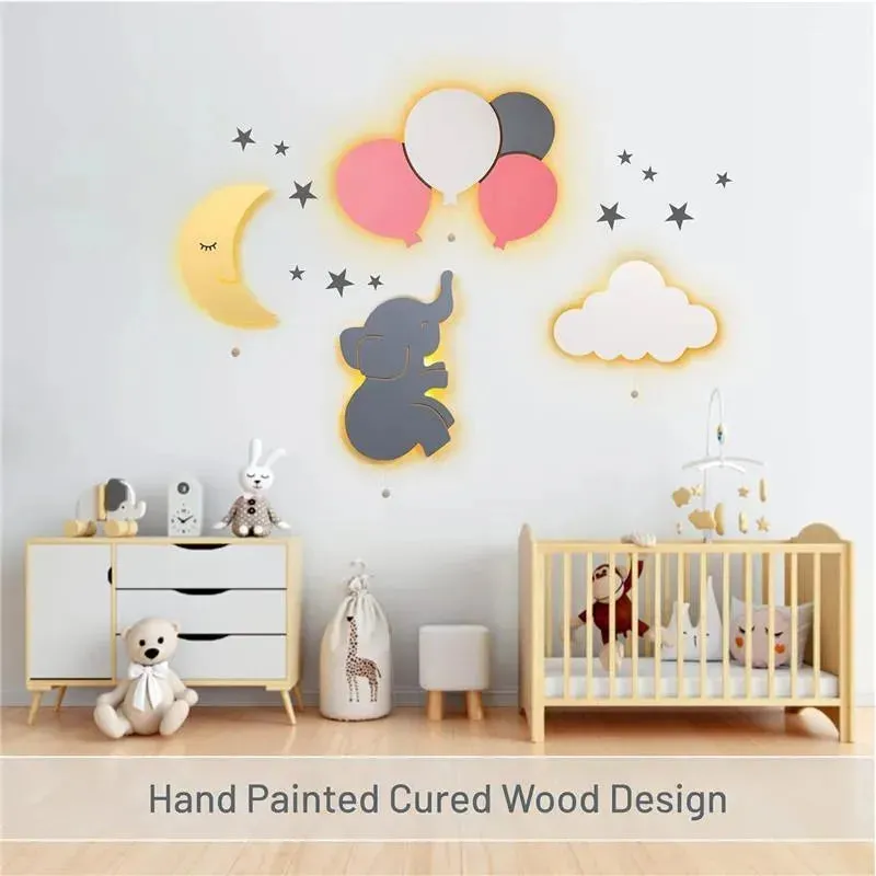 LumieWorld - Lumipets Lighted Balloons, Nursery Night Light, Wall Mounted Lighted - Image 2