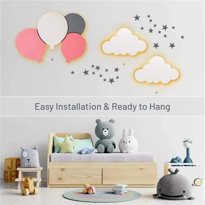 LumieWorld - Lumipets Lighted Balloons, Nursery Night Light, Wall Mounted Lighted - Image 4