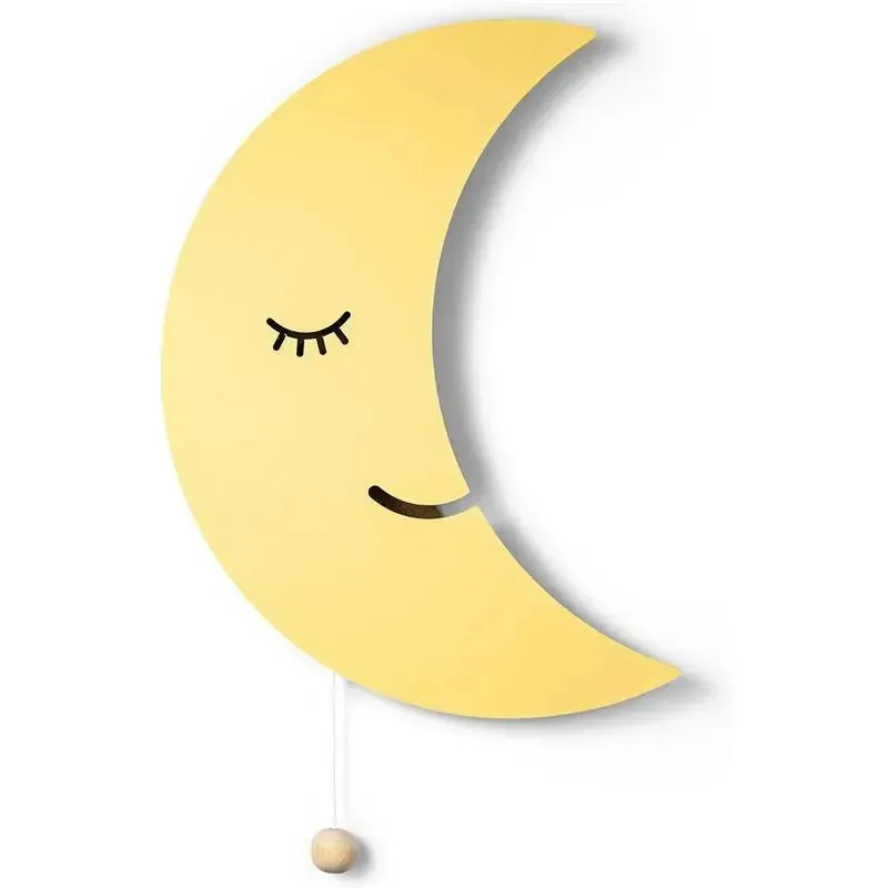 LumieWorld - Lumipets Moon Wall Light, Nursery Night Light, Wall Mounted Lighted