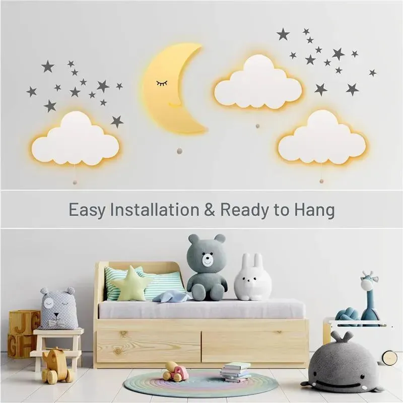 LumieWorld - Lumipets Moon Wall Light, Nursery Night Light, Wall Mounted Lighted - Image 3