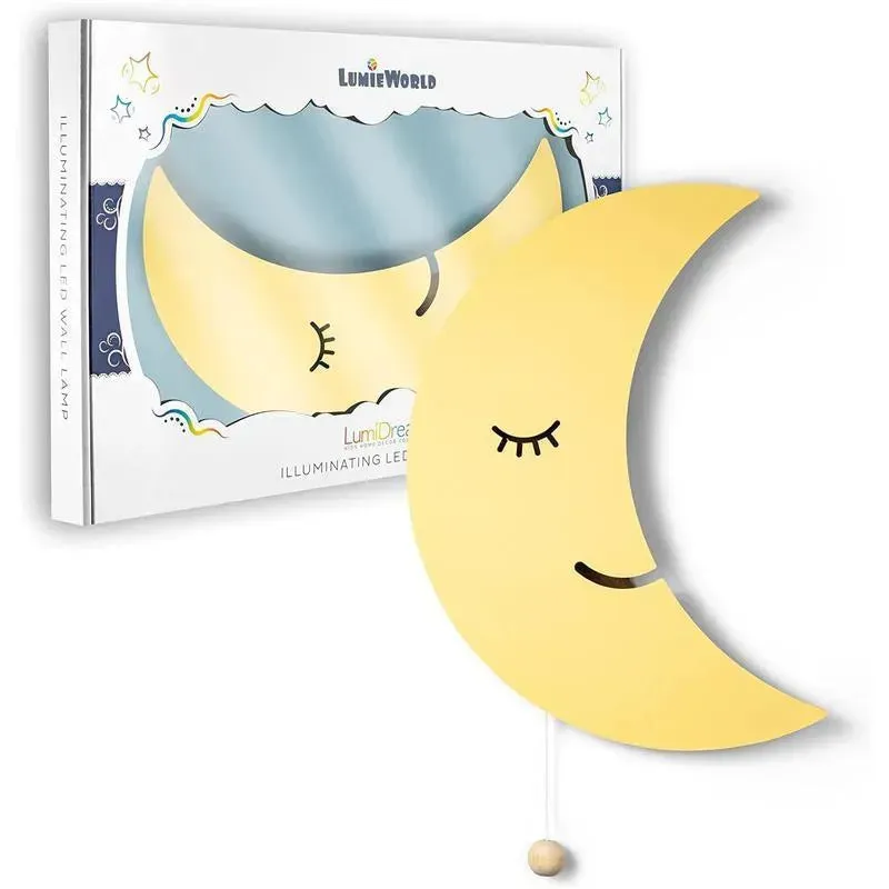 LumieWorld - Lumipets Moon Wall Light, Nursery Night Light, Wall Mounted Lighted - Image 5