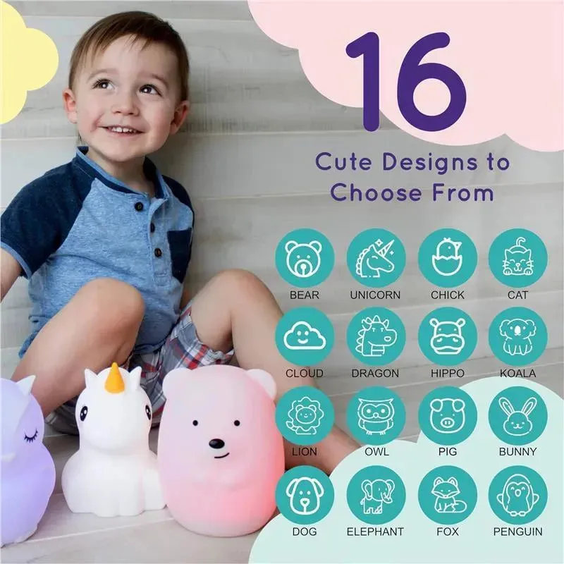 LumieWorld - Lumipets Rechargeable Night Light for Kids, Silicone Nursery Light, Puppy - Image 8