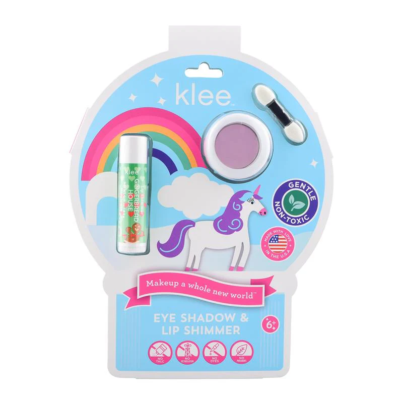 LunaStar - Luna Star Klee Eye Shadow and Lip Shimmer Holiday Gift Set for Kids and Tweens. Gentle and Non-Toxic. Made in USA. (Moonlight Shimmer)