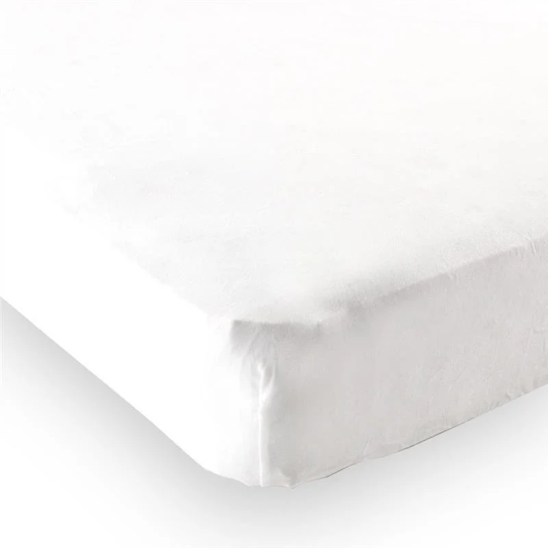 Luvable Friends Fitted Crib Sheet - White