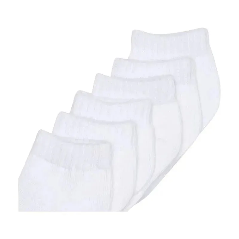 Luvable Friends - 6Pk Unisex White Baby Socks Set - Image 2