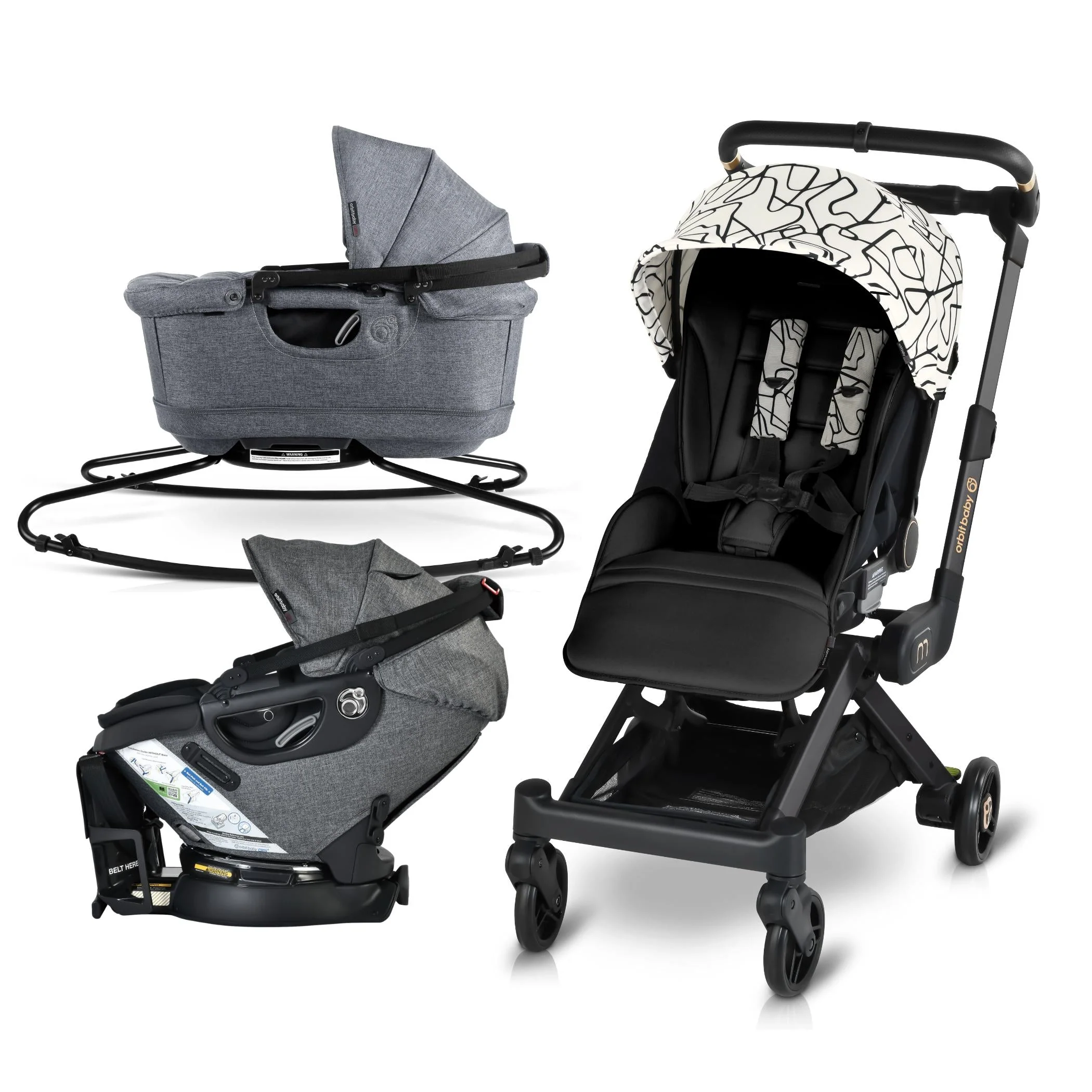 Orbit Baby M+ Stroll, Lounge, & Ride Travel System - Image 109