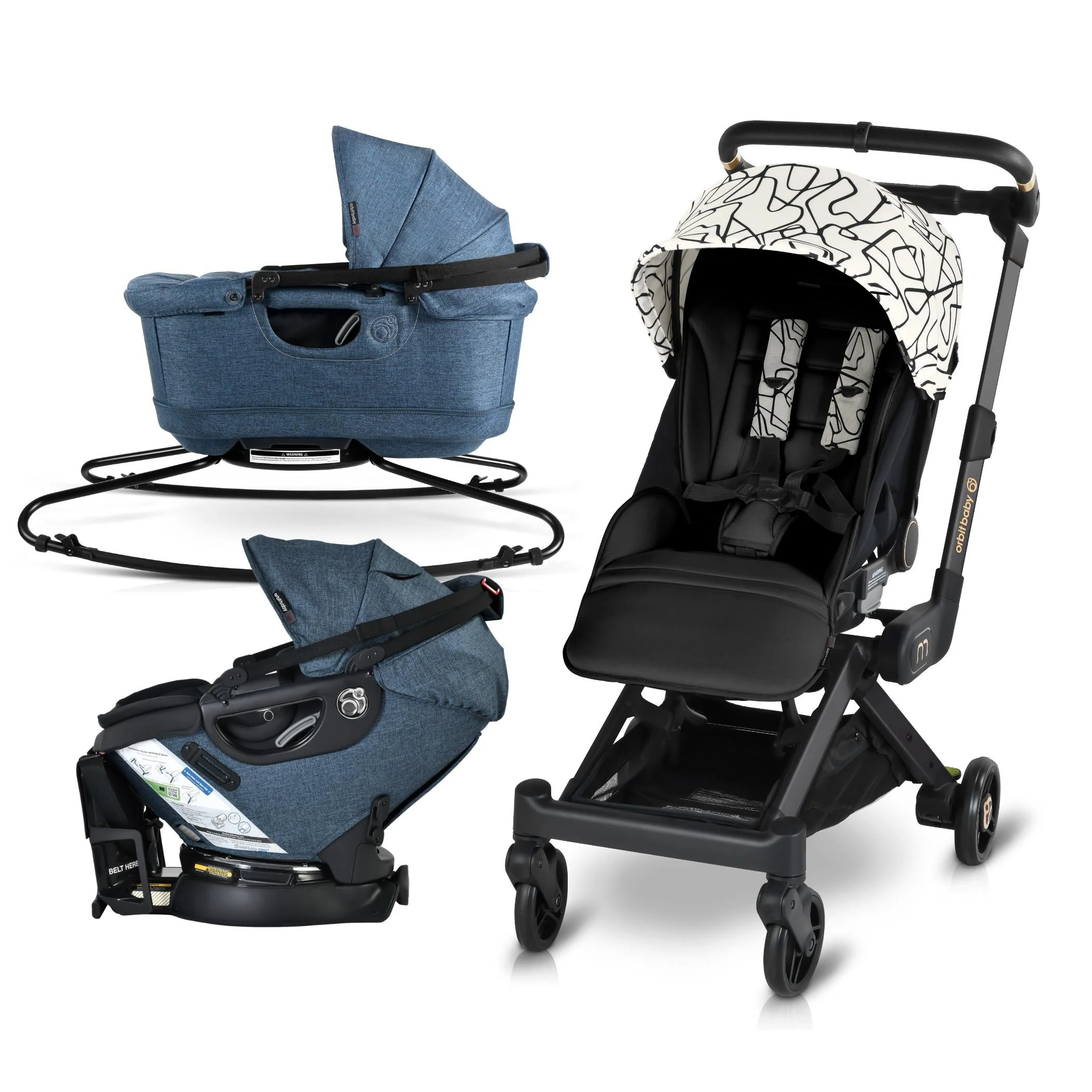 Orbit Baby M+ Stroll, Lounge, & Ride Travel System - Image 115