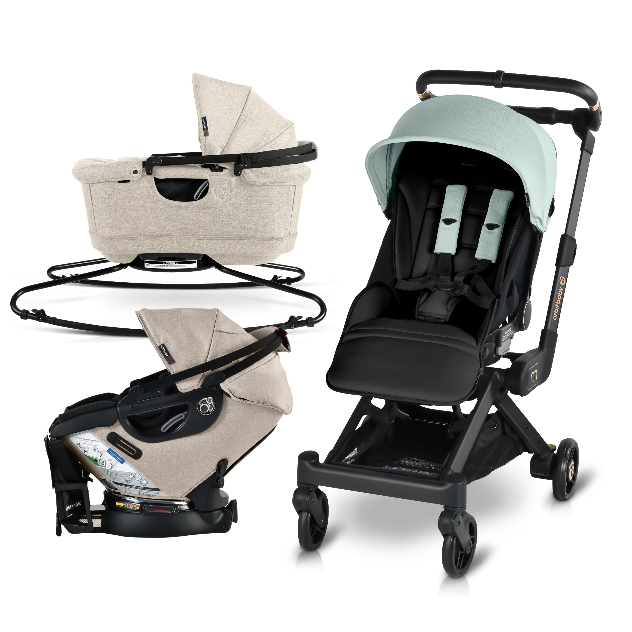 Orbit Baby M+ Stroll, Lounge, & Ride Travel System - Image 133