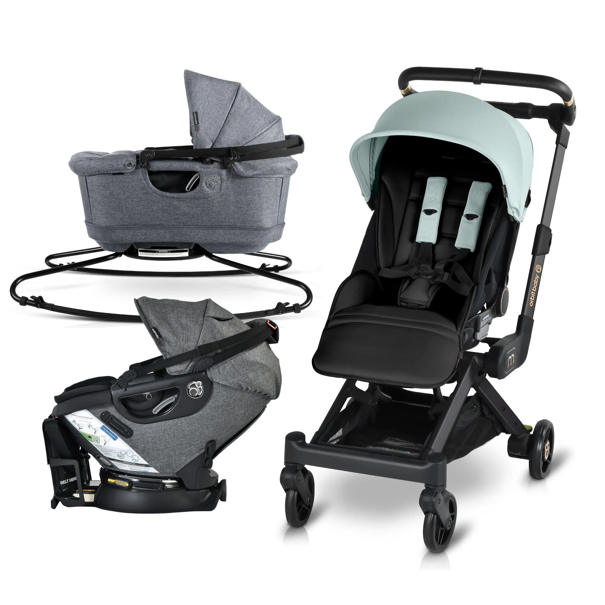 Orbit Baby M+ Stroll, Lounge, & Ride Travel System - Image 139