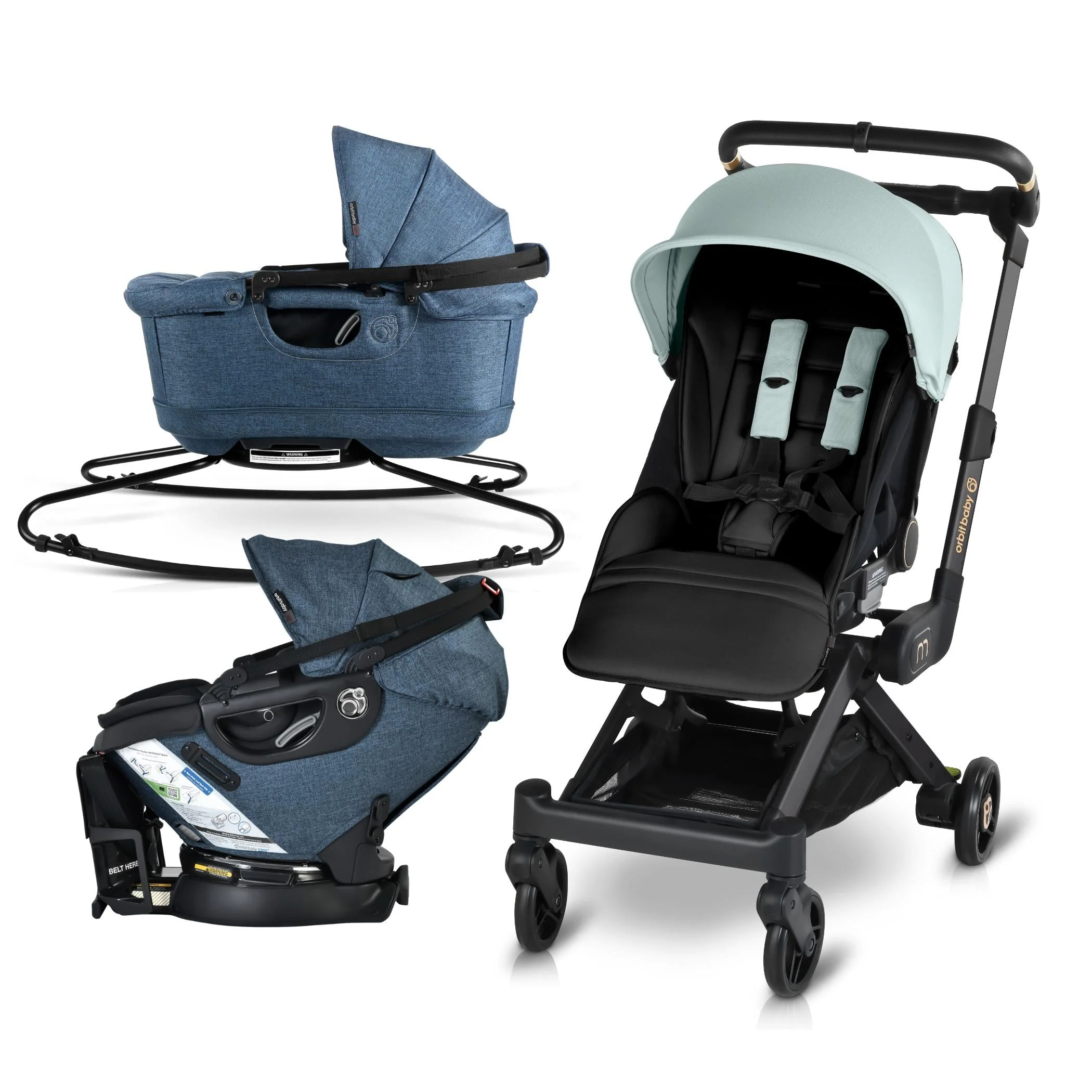 Orbit Baby M+ Stroll, Lounge, & Ride Travel System - Image 145