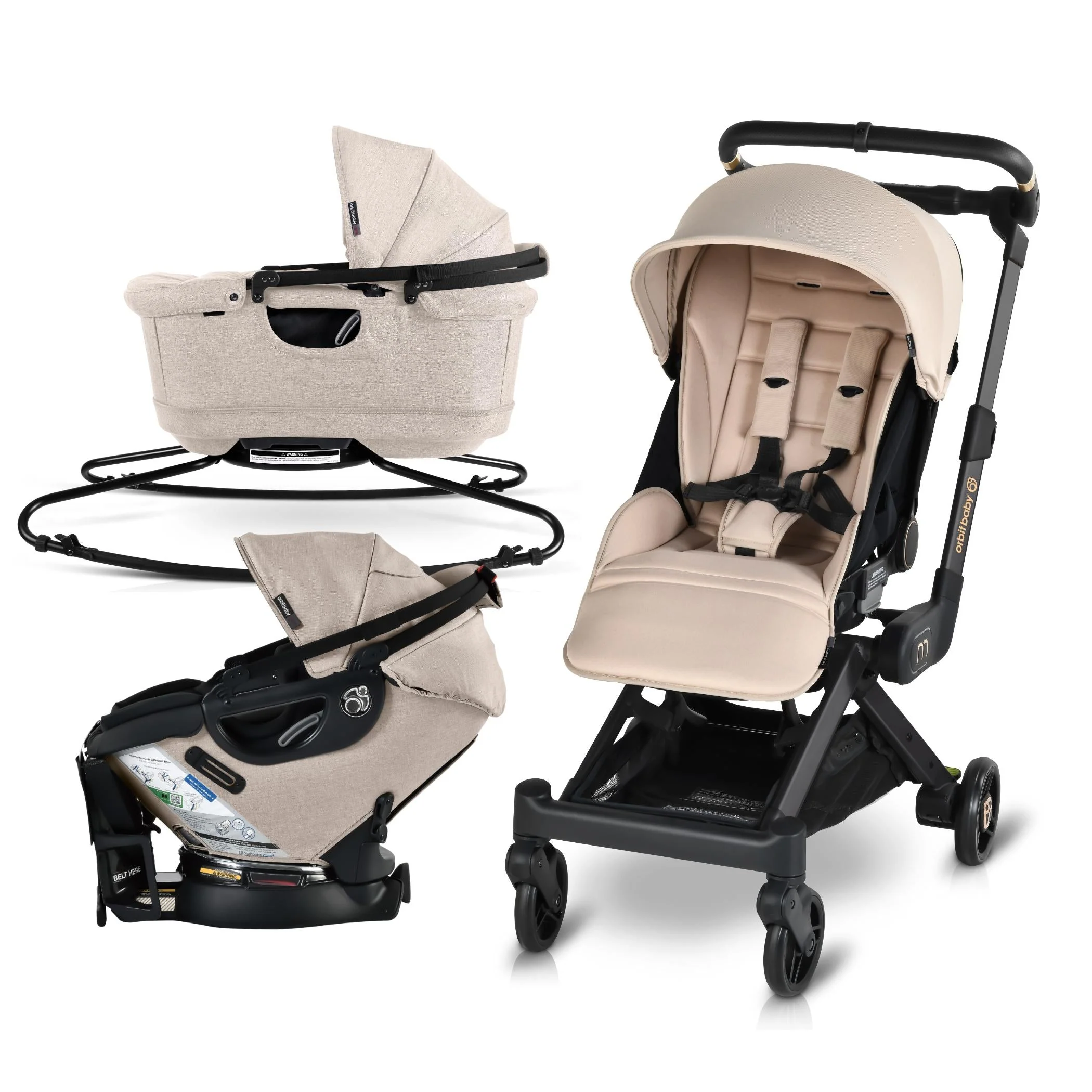 Orbit Baby M+ Stroll, Lounge, & Ride Travel System - Image 163