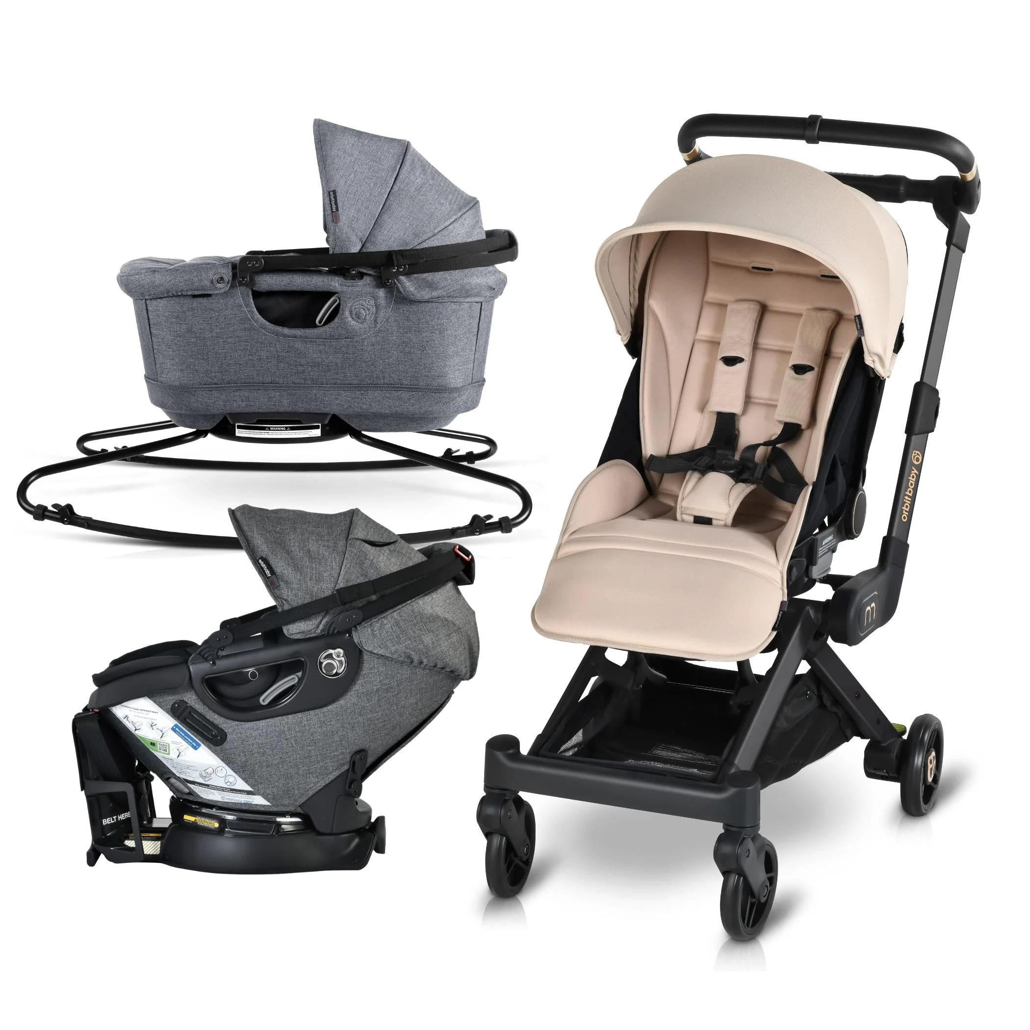 Orbit Baby M+ Stroll, Lounge, & Ride Travel System - Image 169
