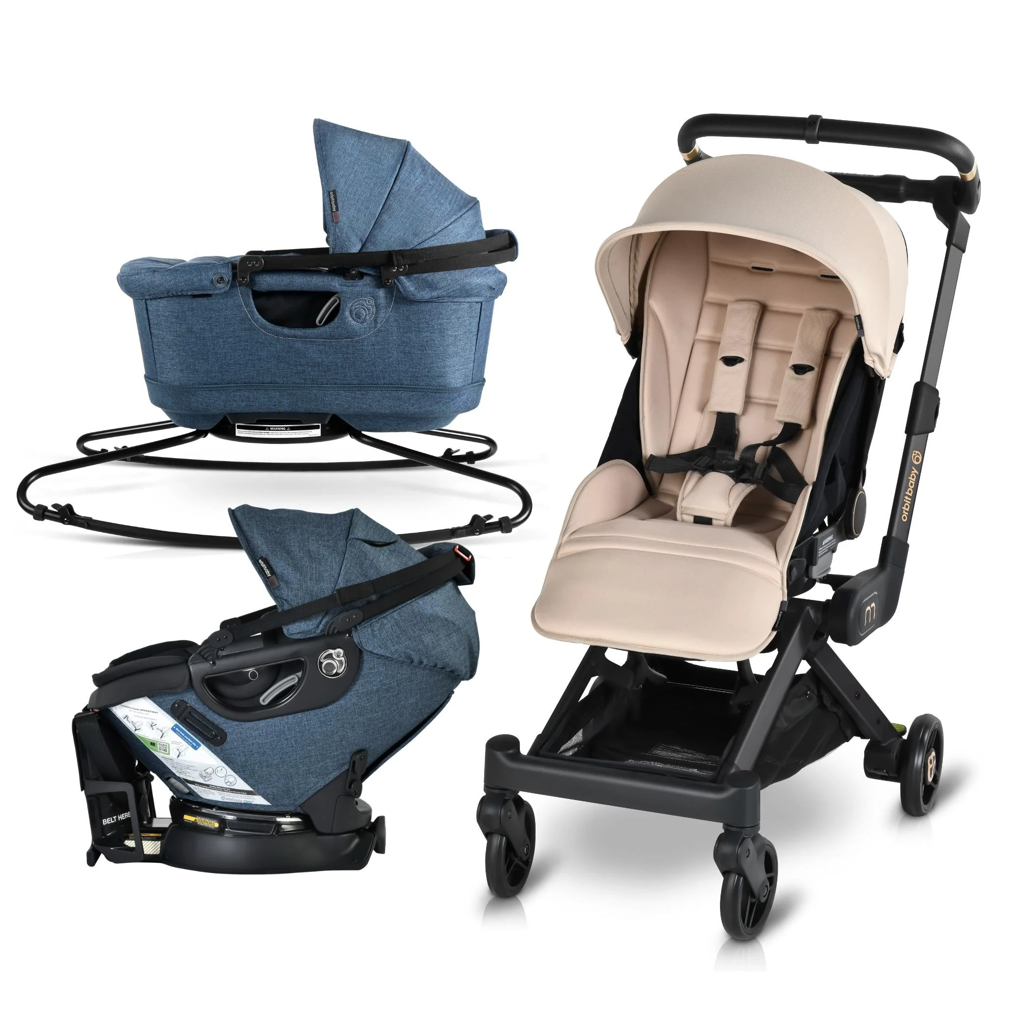 Orbit Baby M+ Stroll, Lounge, & Ride Travel System - Image 175