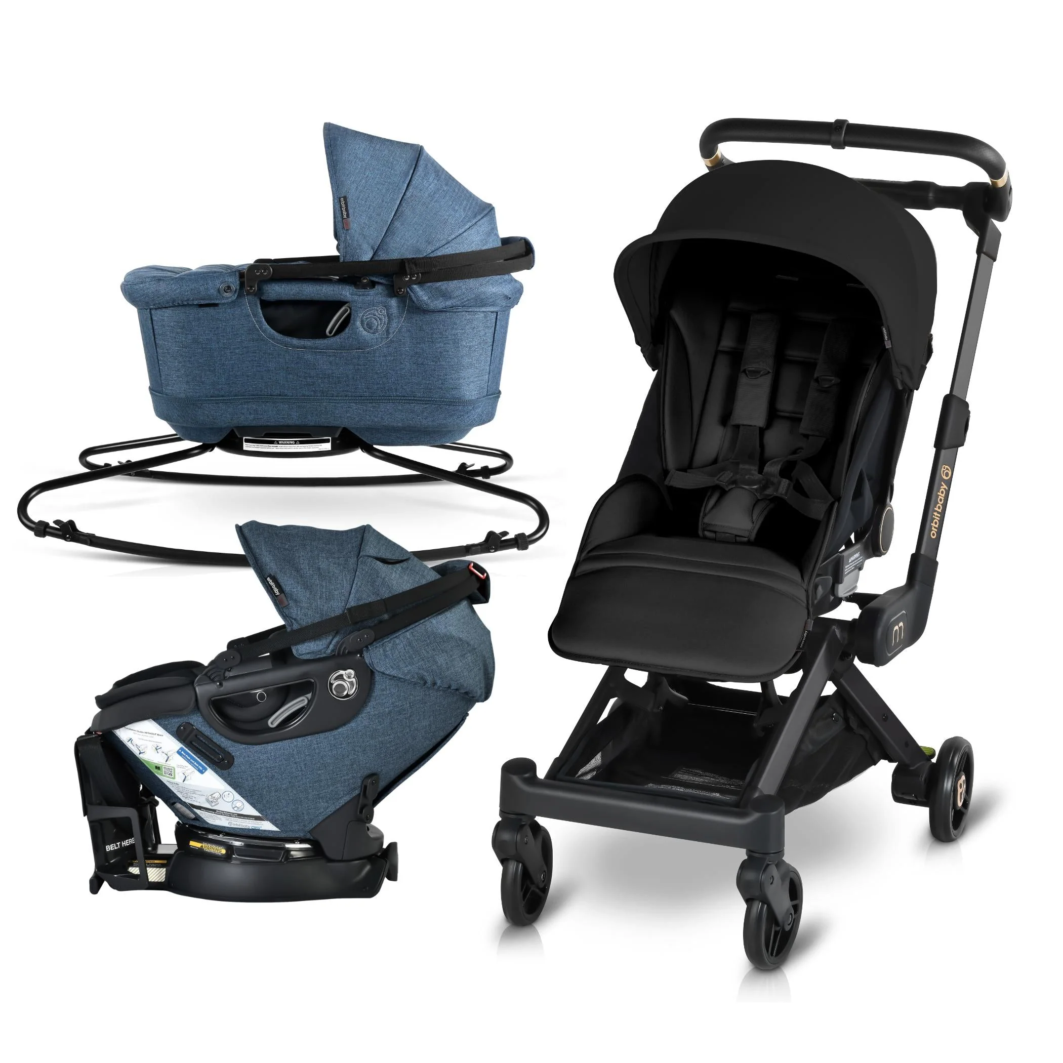 Orbit Baby M+ Stroll, Lounge, & Ride Travel System - Image 19