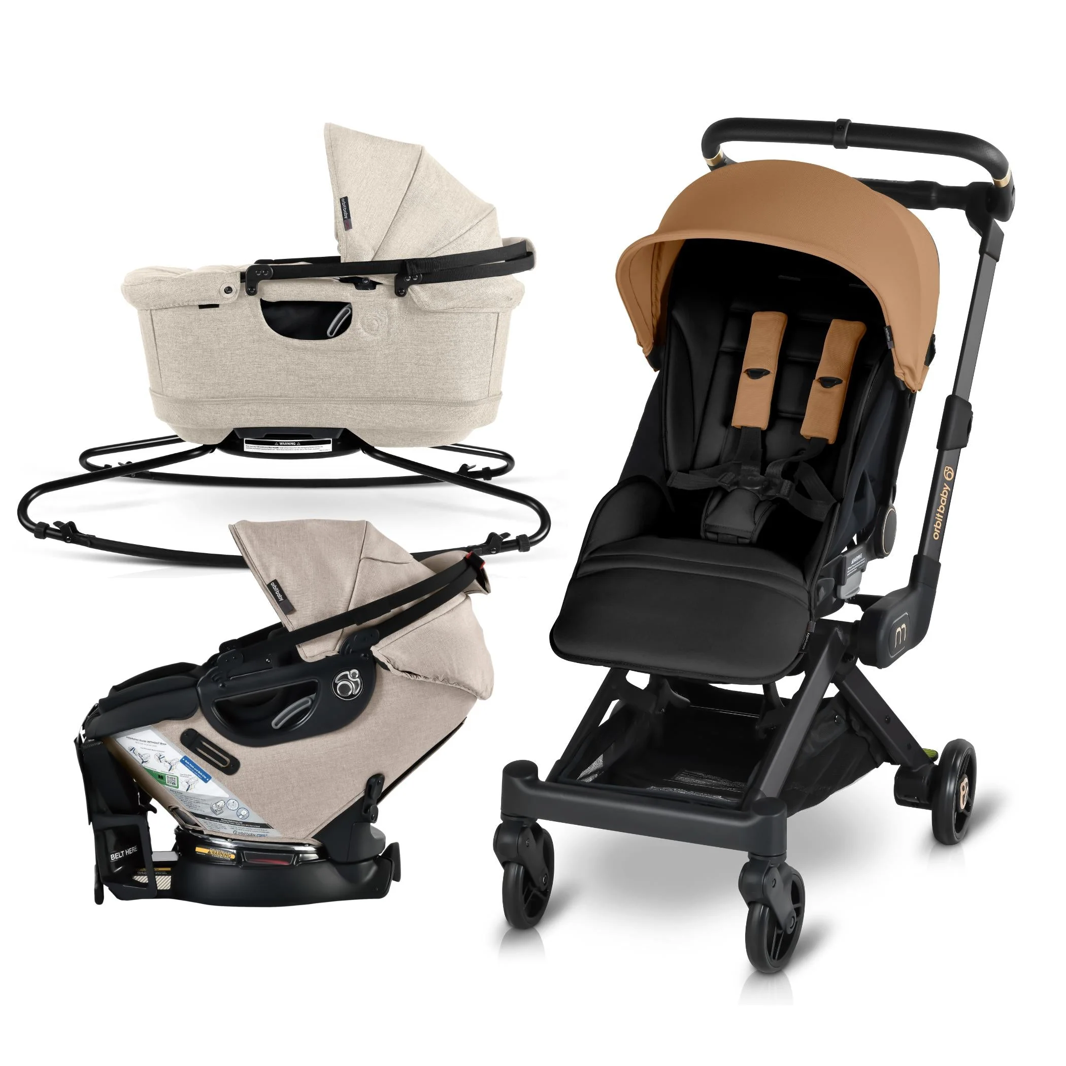 Orbit Baby M+ Stroll, Lounge, & Ride Travel System - Image 43