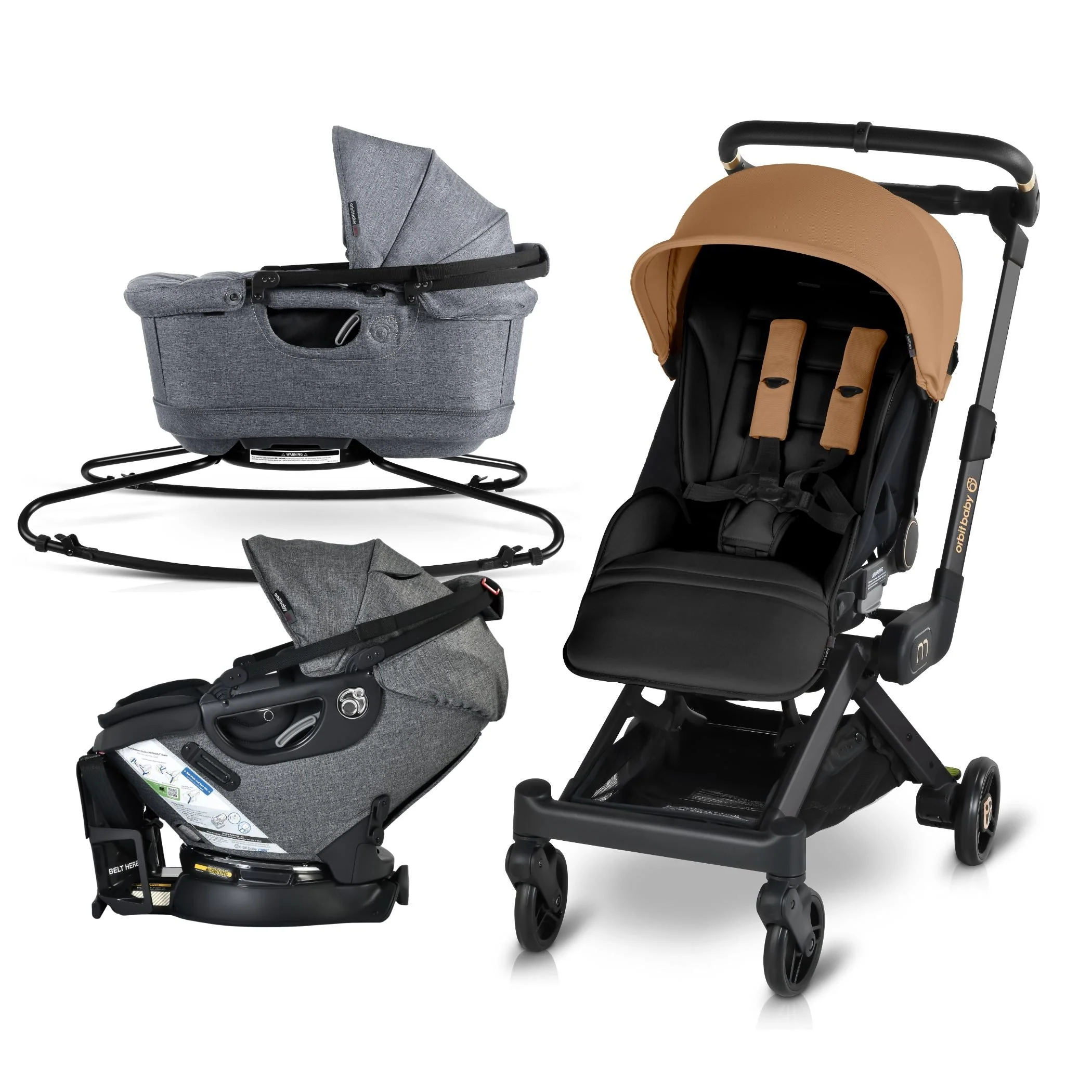 Orbit Baby M+ Stroll, Lounge, & Ride Travel System - Image 49