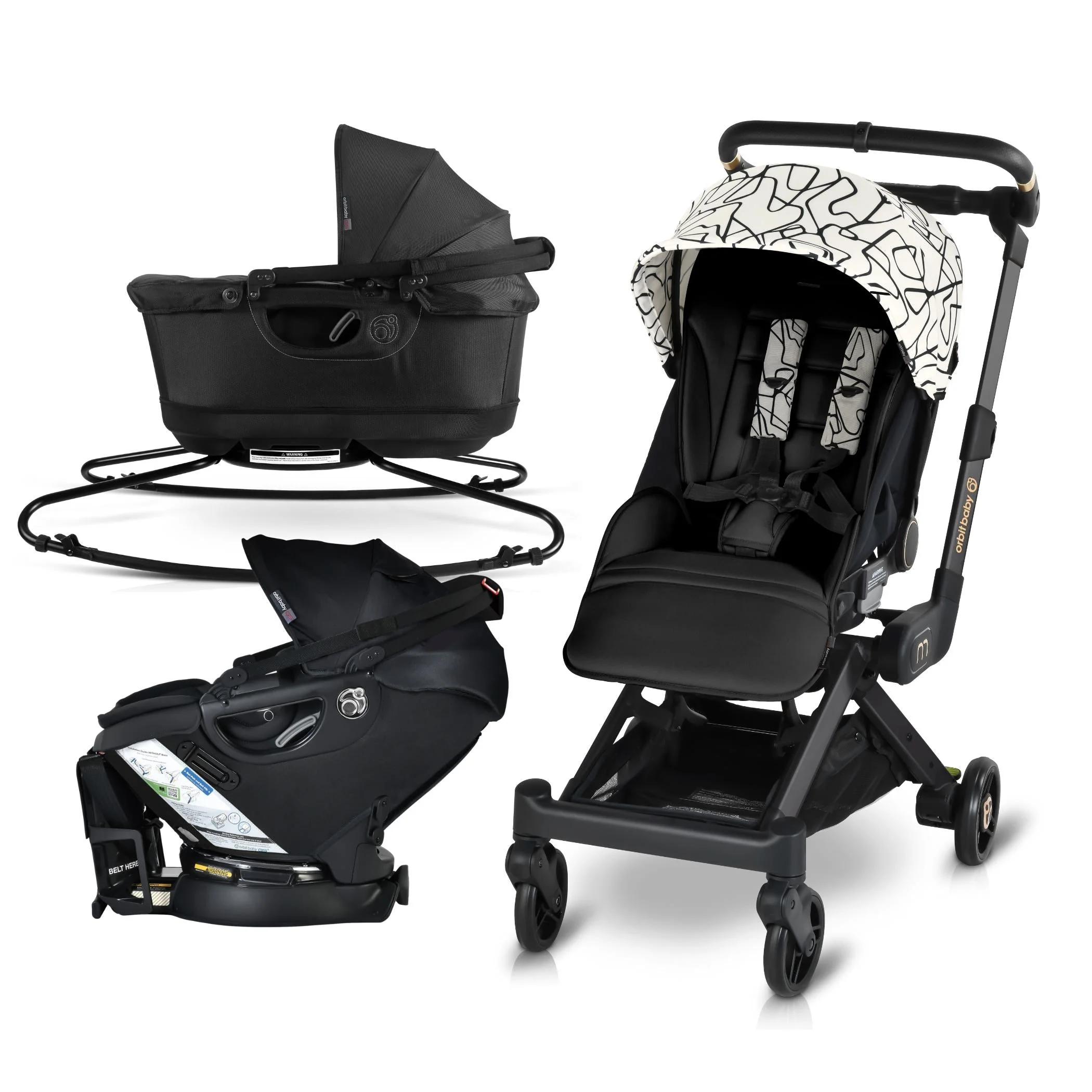 Orbit Baby M+ Stroll, Lounge, & Ride Travel System - Image 91