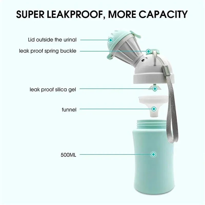 Macrobaby - Boy Portable Elephant Leakproof Urinal Emergency Toilet Pee Bottle Cup Jar - Image 2