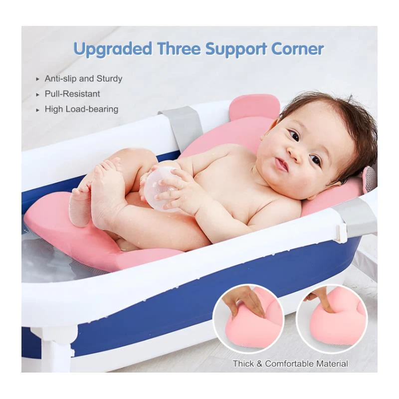 Macrobaby - Breathable Bath Net – Pink Bear | Soft & Adjustable Baby Bath Seat - Image 6