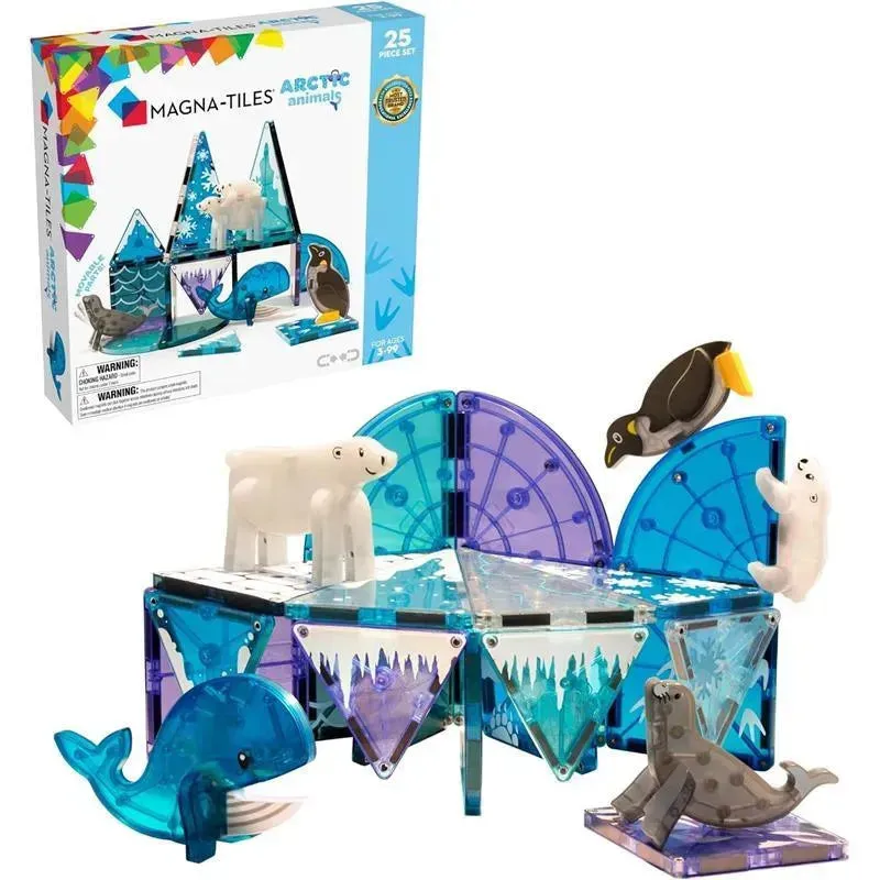 Magnatiles - Arctic Animals 25-Piece Magnetic Construction Set