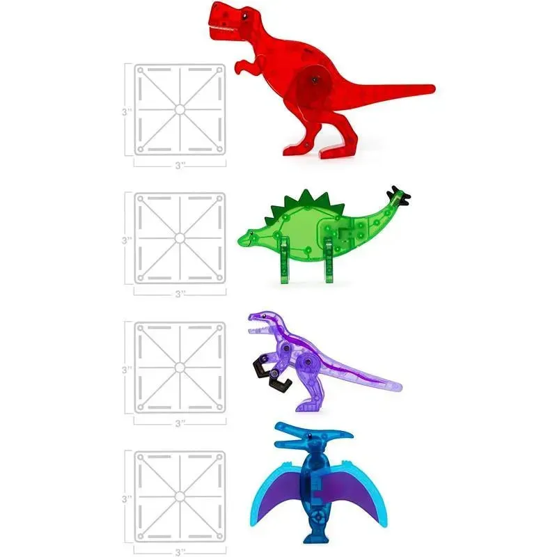 Magnatiles - Dino World 40-Piece Magnetic Construction Set - Image 2